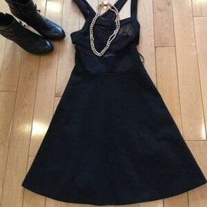 NWT BCBG A- LINE BLACK DRESS 10